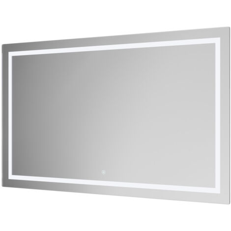 Wholesale Domestic Atlanta 1200mm x 700mm Bluetooth Illuminated Dimmable LED Mirror with Demister and Touch Sensor