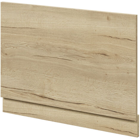 Wholesale Domestic Autumn Oak MDF 750mm End Bath Panel with Plinth
