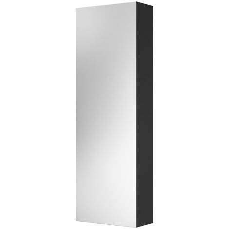 Wholesale Domestic Caston Colore Matt Black 300mm x 900mm Stainless Steel Mirrored Tall Cabinet