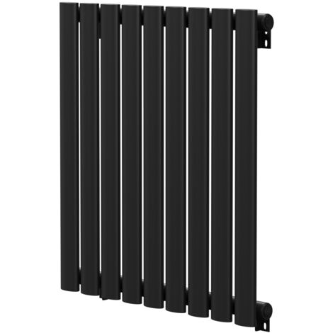 Wholesale Domestic Colore Boone Matt Black 600mm x 540mm Horizontal Single Panel Radiator
