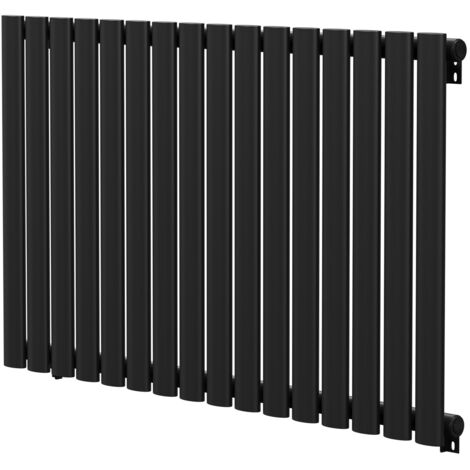 Wholesale Domestic Colore Boone Matt Black 600mm x 960mm Horizontal Single Panel Radiator