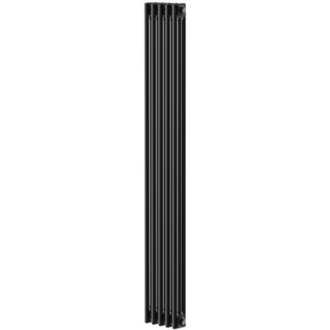 Wholesale Domestic Colore Colosseum Matt Black 1800mm x 274mm Triple Panel Radiator