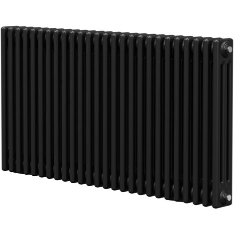 Wholesale Domestic Colore Colosseum Matt Black 600mm x 1177mm Triple Panel Radiator
