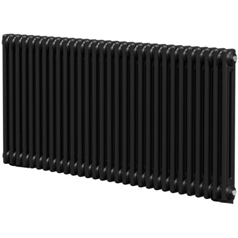 Wholesale Domestic Colore Colosseum Matt Black 600mm x 1340mm Double Panel Radiator