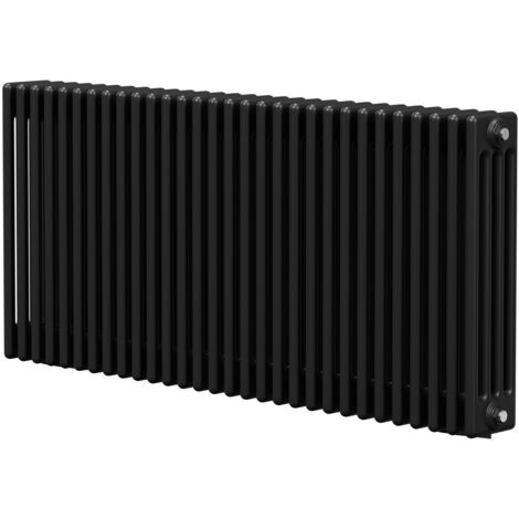 Wholesale Domestic Colore Colosseum Matt Black 600mm x 1340mm Quadruple Panel Radiator