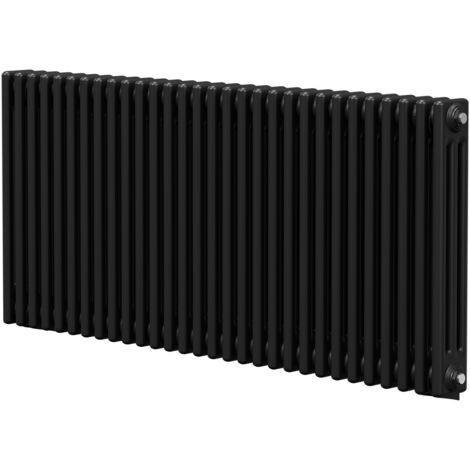Wholesale Domestic Colore Colosseum Matt Black 600mm x 1355mm Triple Panel Radiator