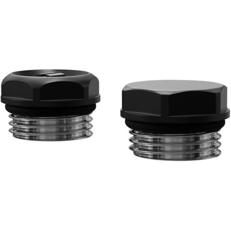 Wholesale Domestic Colore Dias Matt Black Bleed Valve and Blanking Plug