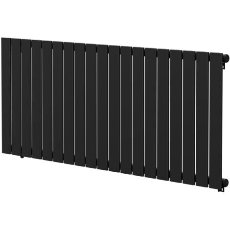 Wholesale Domestic Colore Hudson Matt Black 600mm x 1440mm Single Panel Radiator