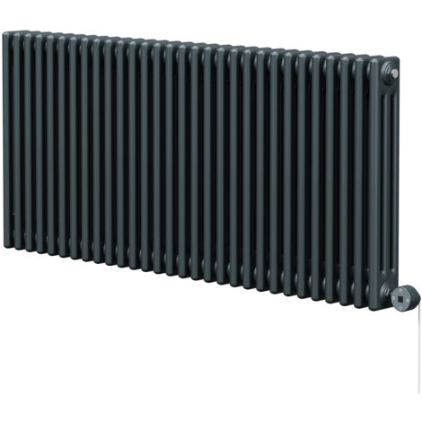 Wholesale Domestic Colosseum Anthracite 600mm x 1355mm Horizontal Digital Thermostatic Electric Triple Column Radiator