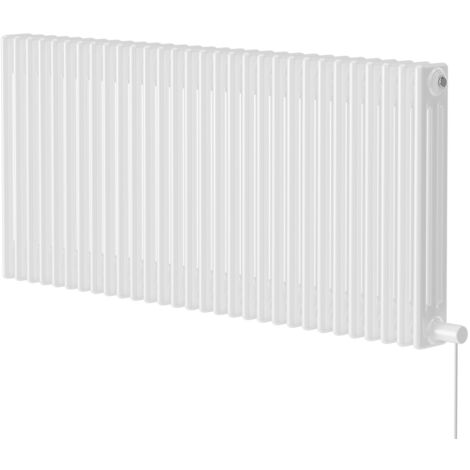 Wholesale Domestic Colosseum White 600mm x 1355mm Horizontal Electric Triple Column Radiator