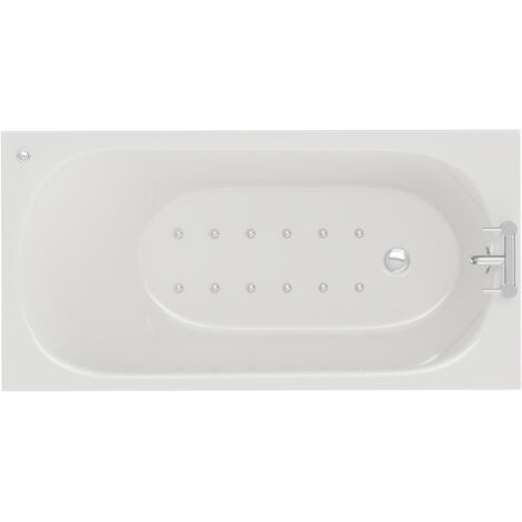 Wholesale Domestic Compact 1400mm x 700mm 12 Jet Chrome Easifit Single Ended Spa Bath