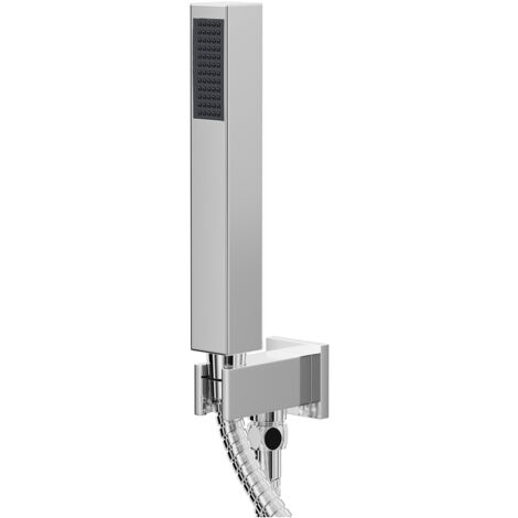 Wholesale Domestic Cubix Polished Chrome Square Shower Outlet Holder and Kit