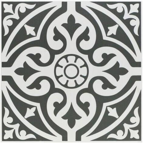 Wholesale Domestic Decor Black 33cm x 33cm Porcelain Floor Tile