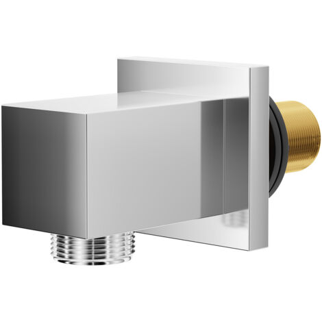 Wholesale Domestic Deluxe Polished Chrome Square Shower Elbow