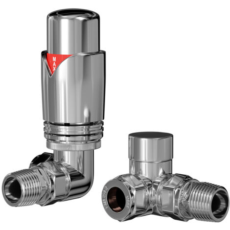 Wholesale Domestic Dias Chrome Round Thermostatic Corner Radiator Valves