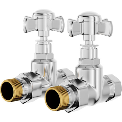 Wholesale Domestic Dias Chrome Traditional Straight Radiator Valves
