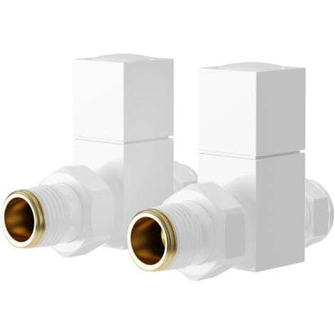 Wholesale Domestic Dias White Square Straight Radiator Valves