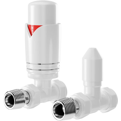 Wholesale Domestic Dias White Thermostatic Straight Radiator Valves