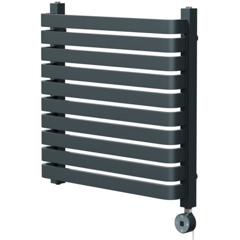 Wholesale Domestic Empire Anthracite 600mm x 600mm Vertical Digital Thermostatic Electric Single Panel Radiator