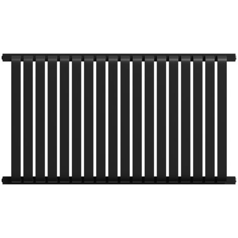 Wholesale Domestic Empire Colore Matt Black 600mm x 1068mm Horizontal Single Panel Radiator