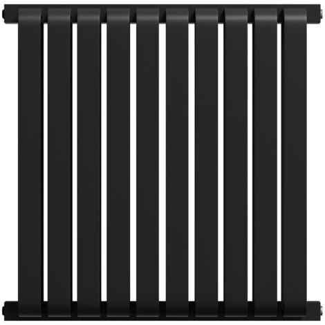 Wholesale Domestic Empire Colore Matt Black 600mm x 600mm Horizontal Double Panel Radiator