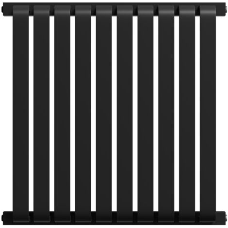 Wholesale Domestic Empire Colore Matt Black 600mm x 600mm Horizontal Single Panel Radiator