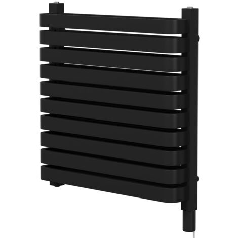 Wholesale Domestic Empire Colore Matt Black 600mm x 600mm Vertical Electric Double Panel Radiator