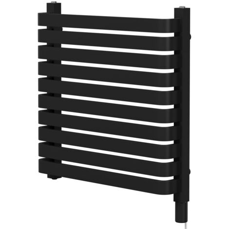 Wholesale Domestic Empire Colore Matt Black 600mm x 600mm Vertical Electric Single Panel Radiator
