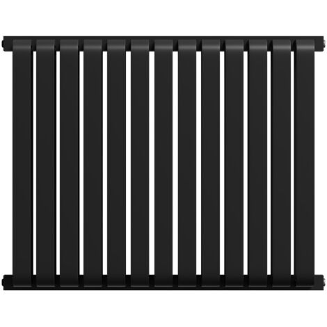 Wholesale Domestic Empire Colore Matt Black 600mm x 756mm Horizontal Double Panel Radiator