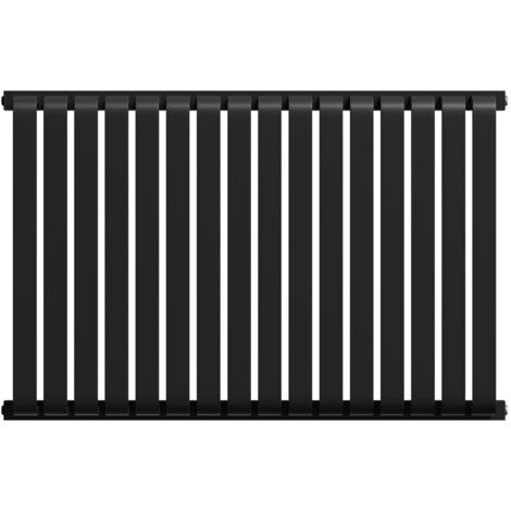Wholesale Domestic Empire Colore Matt Black 600mm x 912mm Horizontal Single Panel Radiator