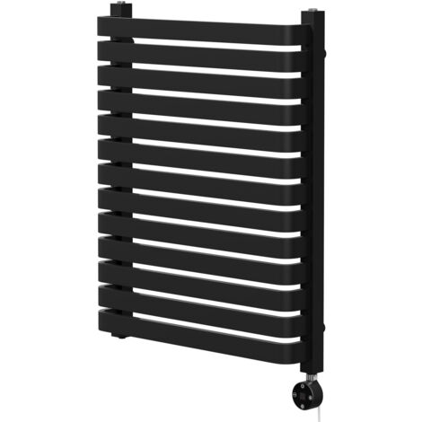 Wholesale Domestic Empire Colore Matt Black 756mm x 600mm Vertical Digital Thermostatic Electric Single Panel Radiator