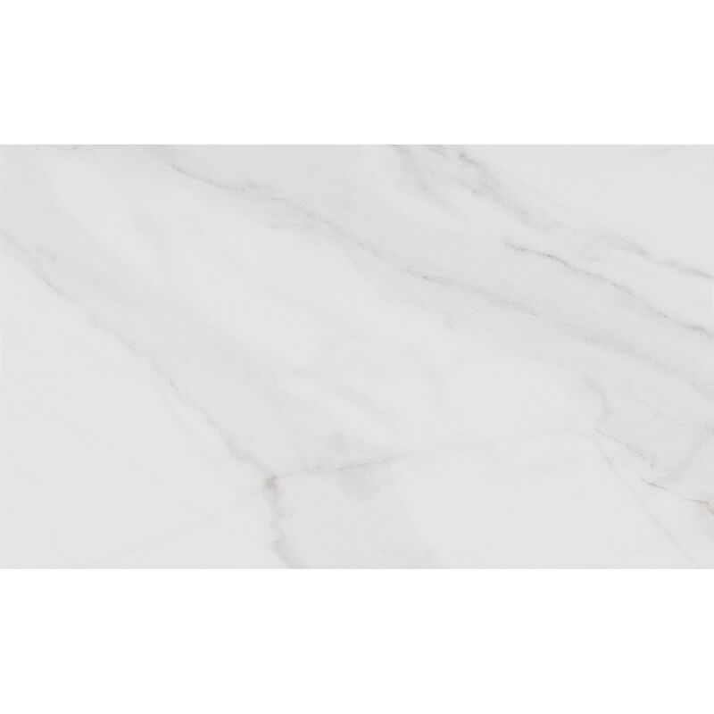 Essential Plain White 33.3cm x 55cm Ceramic Wall Tile - White - Wholesale Domestic