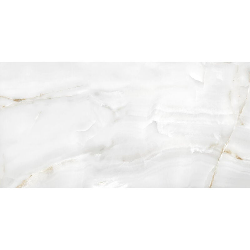 Eternal Satin White 60cm x 120cm Porcelain Wall and Floor Tile - White - Wholesale Domestic