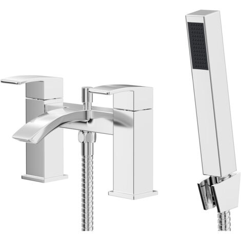 Wholesale Domestic Flow Polished Chrome Bath Shower Mixer Tap with Shower Kit