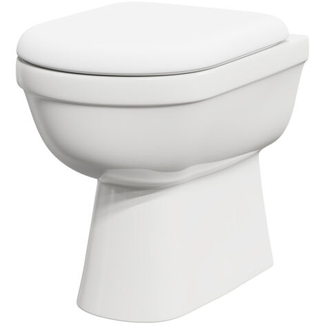 Wholesale Domestic Ideal Comfort Height Back to Wall Toilet Pan with Soft Close Seat