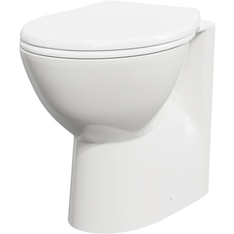 Wholesale Domestic James Back To Wall Toilet Pan with Soft Close Toilet Seat