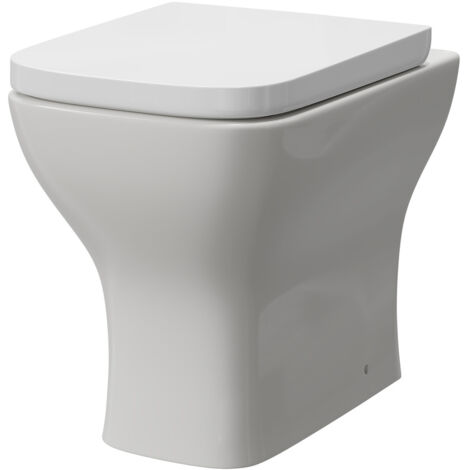 Wholesale Domestic Kingston Rimless Back to Wall Toilet Pan with Soft Close Toilet Seat