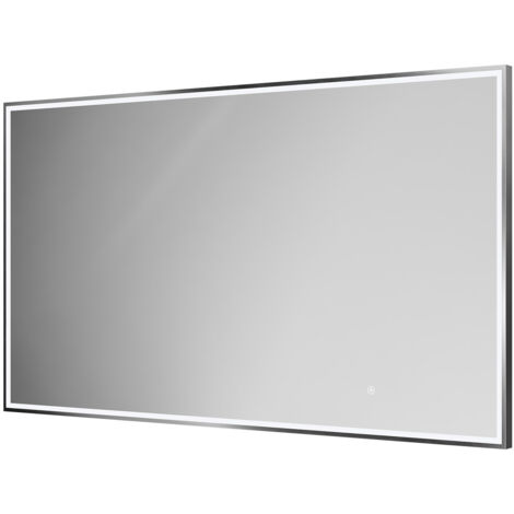 Wholesale Domestic Madison Polished Chrome 1400mm x 800mm Illuminated Dimmable LED Mirror with Demister and Touch Sensor