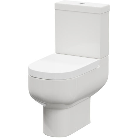 Wholesale Domestic Marlow Close Coupled Toilet with Soft Close Toilet Seat