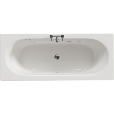 Wholesale Domestic Metropole 1700mm x 700mm 6 Jet Chrome Flat Jet Double Ended Whirlpool Bath
