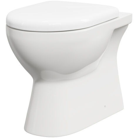 Wholesale Domestic Monza Back To Wall Toilet Pan with Soft Close Toilet Seat