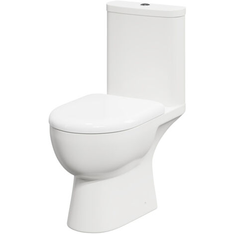 Wholesale Domestic Monza Open Back Close Coupled Toilet with Soft Close Toilet Seat