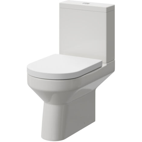 Wholesale Domestic Newbury Open Back Close Coupled Toilet with Soft Close Toilet Seat