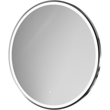 Wholesale Domestic Ozark Polished Chrome 1000mm Round Illuminated Dimmable LED Mirror with Demister and Touch Sensor