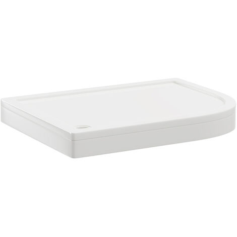 Wholesale Domestic Pearlstone 1200mm x 900mm x 40mm Right Hand Offset Quadrant Shower Tray and Plinth