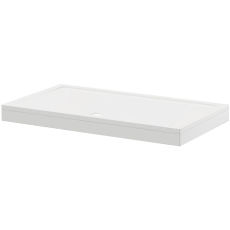 Wholesale Domestic Pearlstone 1600mm x 900mm x 40mm Rectangular Shower Tray and Plinth