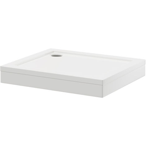 Wholesale Domestic Pearlstone 900mm x 760mm x 40mm Rectangular Shower Tray and Plinth