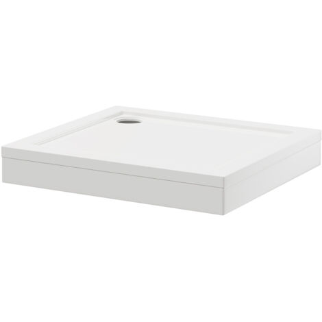 Wholesale Domestic Pearlstone 900mm x 800mm x 40mm Rectangular Shower Tray and Plinth
