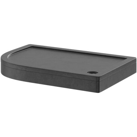 Wholesale Domestic Pearlstone Slate 1200mm x 800mm x 40mm Left Hand Offset Quadrant Shower Tray and Plinth