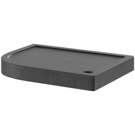 Wholesale Domestic Pearlstone Slate 1200mm x 900mm x 40mm Left Hand Offset Quadrant Shower Tray and Plinth